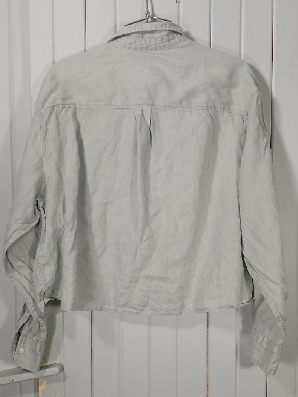 GAP 100% Linen Cropped Shirt - Picture 4 of 8